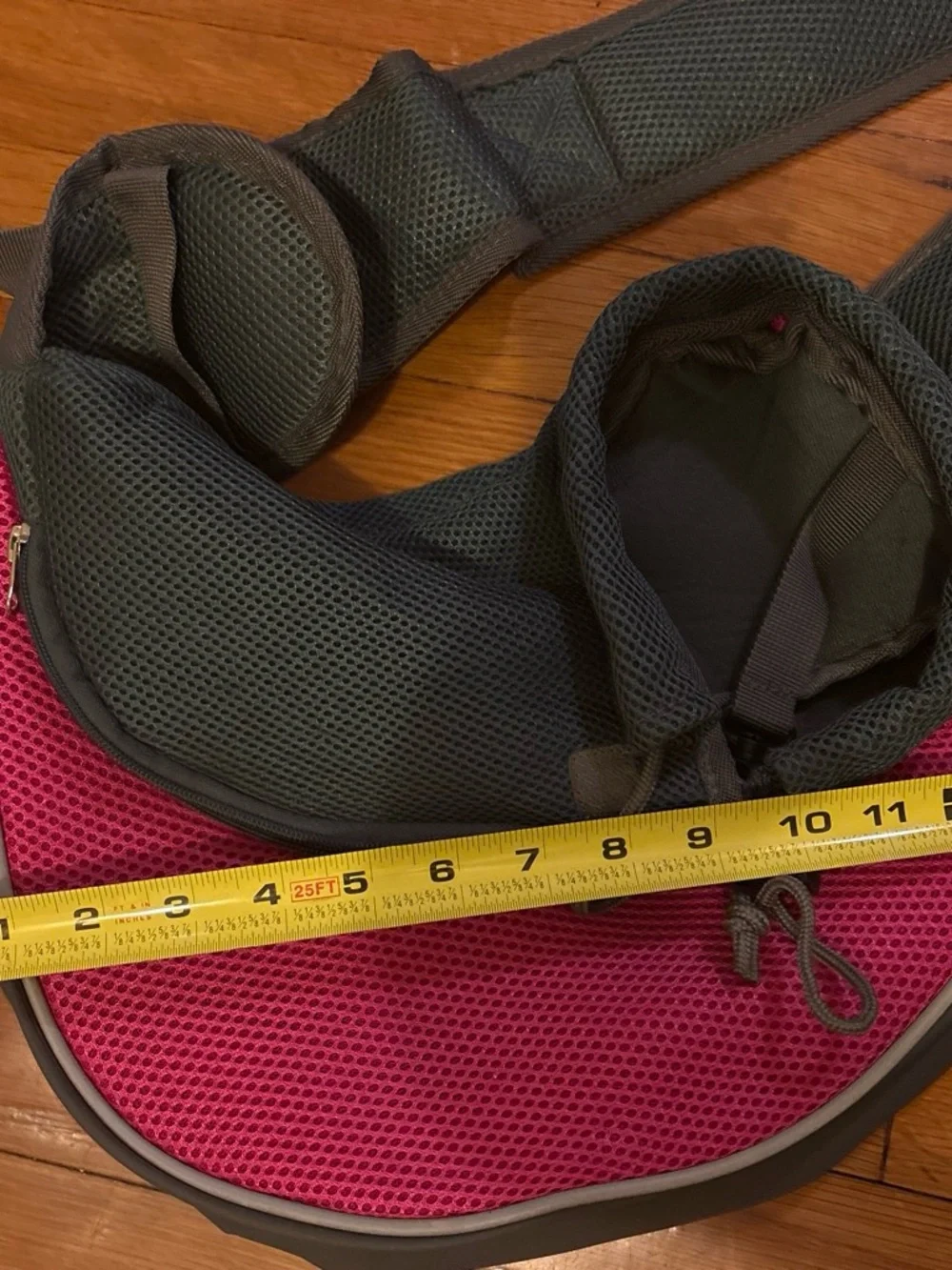 Yudodo Pet Dog Sling carrier bag - Pink & Gray. Used, in excellent condition.